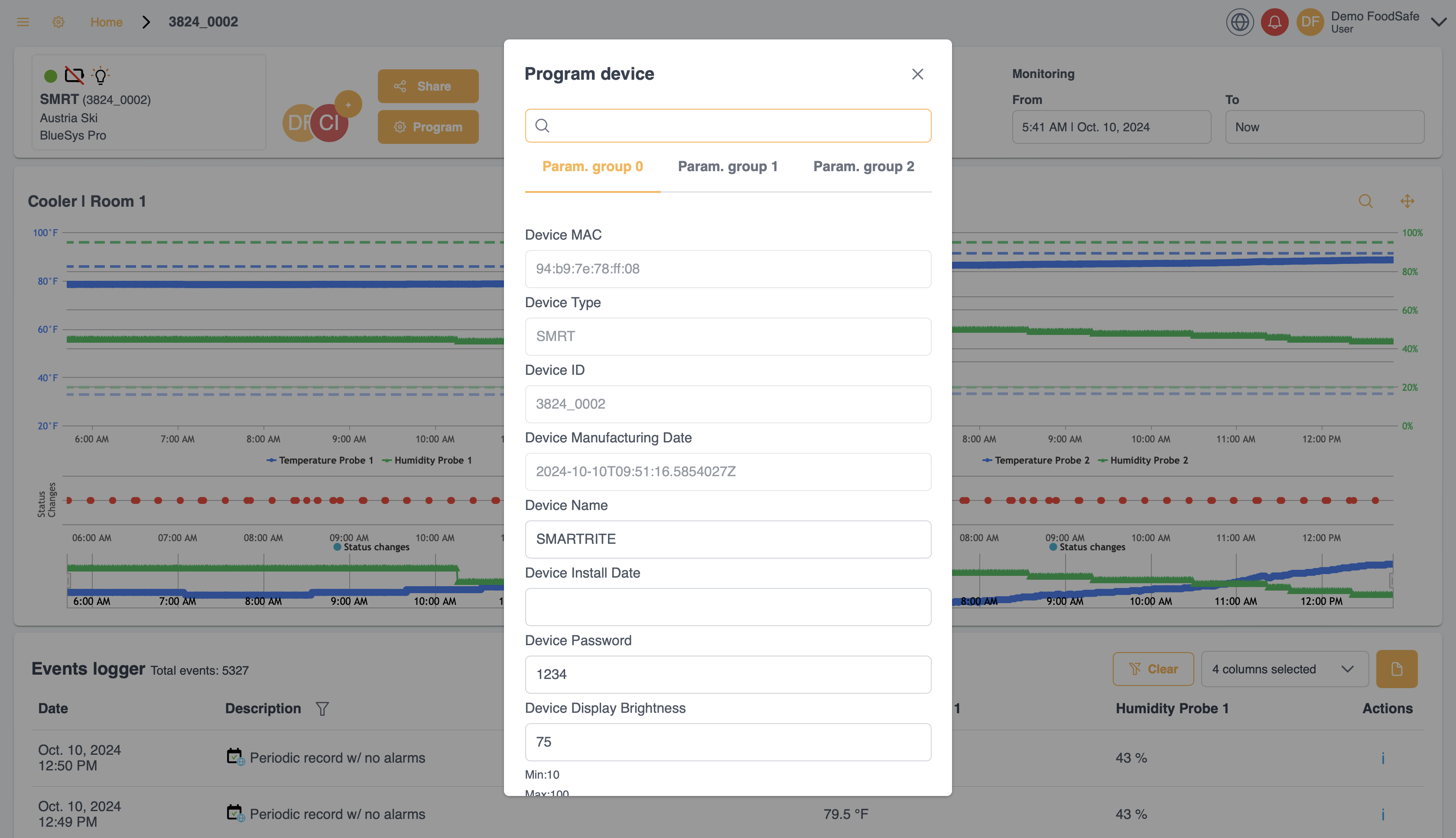 Remote device programming interface